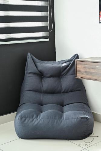 a blue bean bag chair in a room at KSL Daya JB #Studio #SimpleStyle #2Pax in Johor Bahru