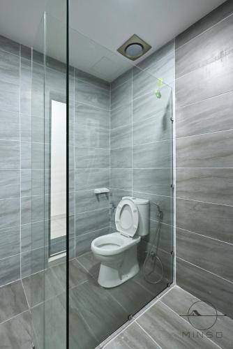 a bathroom with a toilet and a shower at KSL Daya JB #Studio #SimpleStyle #2Pax in Johor Bahru