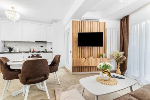 TV/trung tâm giải trí tại Chocolat Studios - Infinity Pool & Spa Resort