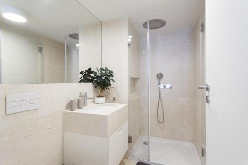 Phòng tắm tại Magnífico quarto com WC privativo Augusta Street