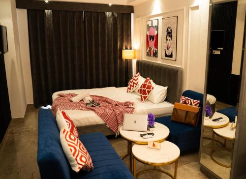 Χώρος καθιστικού στο House Of Stays - Serviced Studio Apartments