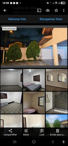 a collage of different pictures of a building at Praias e centro histórico in São Luís