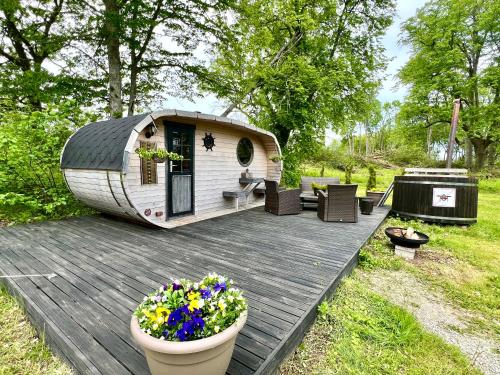 Zahrada ubytování Muhu Leeni Glamping