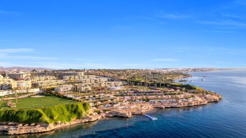 an aerial view of a city on the water at Grand Oasis Resort in Sharm El Sheikh