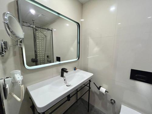 Koupelna v ubytování Fitas Oda Hotel
