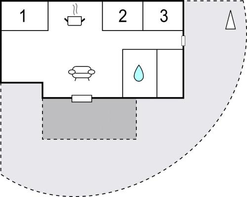 a schematic diagram of a reactor at Holiday Home Romo Lxix in Bolilmark