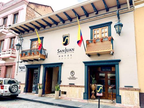 El edificio en el que está el hotel