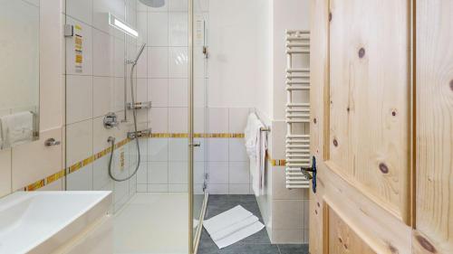 Koupelna v ubytování Edelweiss Lanezzi