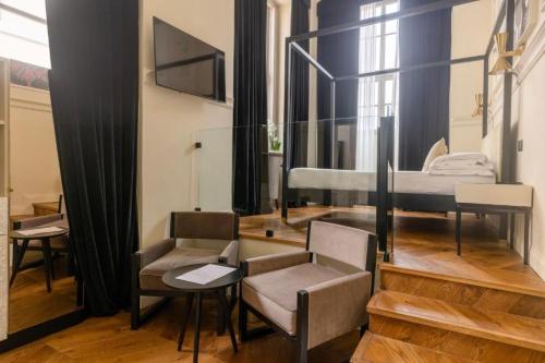 Ruang duduk di Roma Luxus Hotel