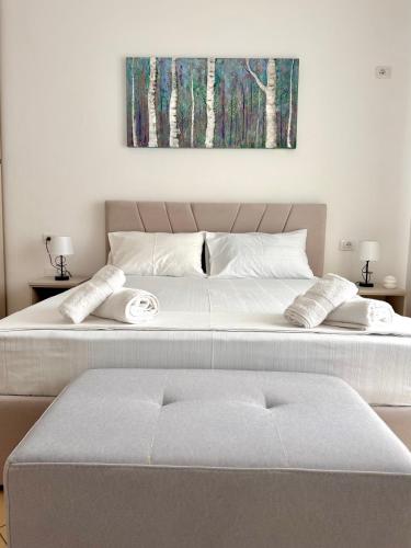 Azul Apartment Orikumにあるベッド