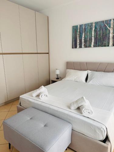 Azul Apartment Orikumにあるベッド