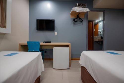 Ibis Styles Belém Hangarにあるベッド