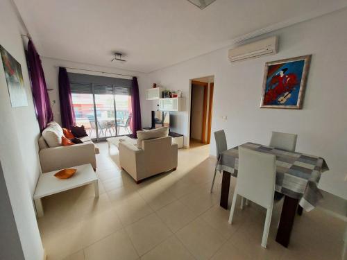 Χώρος καθιστικού στο Arenales Playa by Mar Holidays