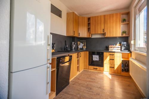 Kuchyň nebo kuchyňský kout v ubytování Waldberg Apartment