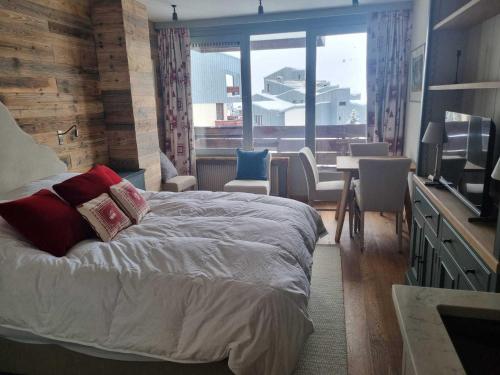Studio cosy à Tignes pour 2 personnes, balcon, proche des pistes - FR-1-449-192