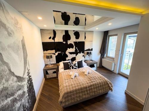 Posteľ alebo postele v izbe v ubytovaní Apartament Silver - Stara Polana Spa