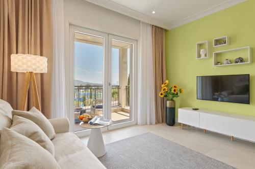 Μια τηλεόραση ή/και κέντρο ψυχαγωγίας στο Lustica Apartments Central