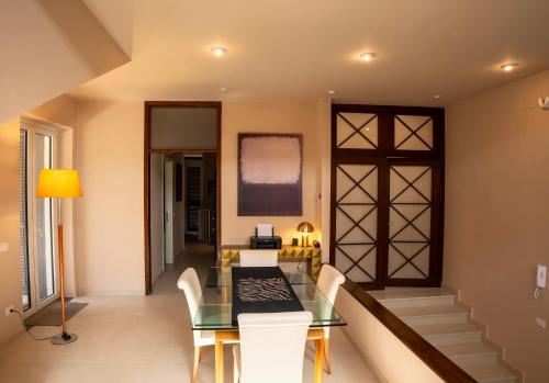 Ruang duduk di Amon luxury residence on Etna