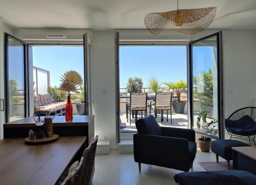 Appartement cosy 2 ch avec toit terrasse & parking - Lumineux et calme