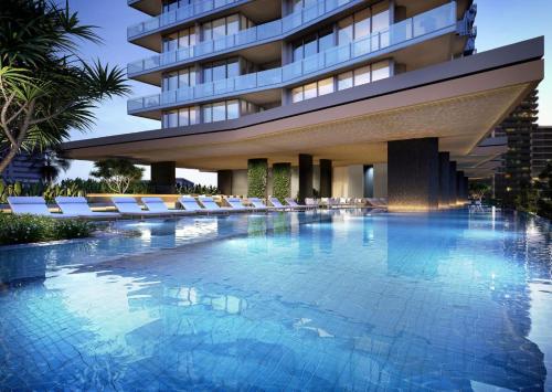 Bazén v ubytování Luxury Signature Stay Stunning Ocean Views Lvl27 nebo v jeho okolí