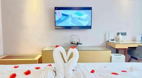 TV o dispositivi per l'intrattenimento presso Lavande Hotel·Yichun Wanda, High Speed Railway Station