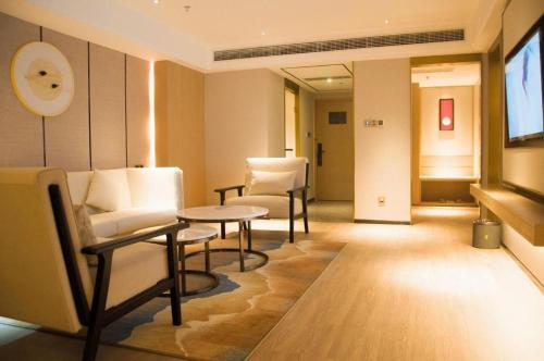 Χώρος καθιστικού στο Echeng Hotel Enshi Minzu Road