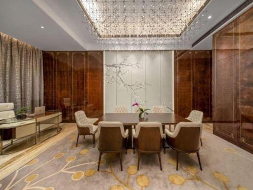 Χώρος καθιστικού στο ZHONG DING HOTEL