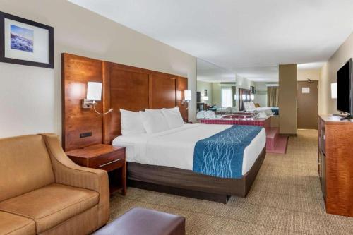 Katil atau katil-katil dalam bilik di Comfort Inn Escondido San Diego North County