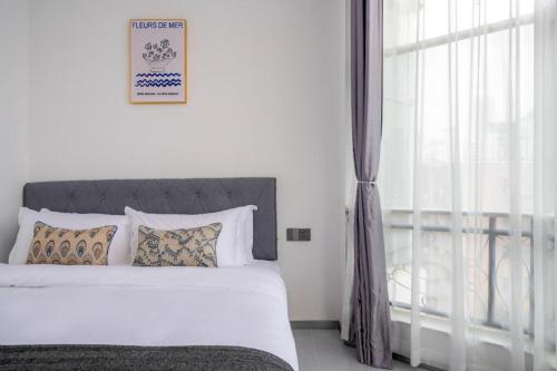 Katil atau katil-katil dalam bilik di Xicheng Administrative Apartment (Shenzhen North Station Longhua Yifangcheng Branch)