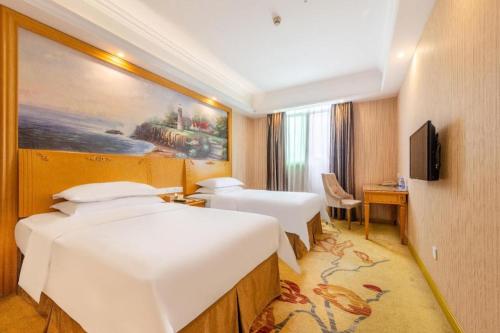 TV o dispositivi per l'intrattenimento presso Vienna 3 Best Hotel Shenzhen Bantian Guangya Park Metro Station