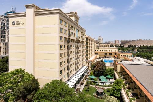 an aerial view of a building at Hyatt Regency Baku in Baku