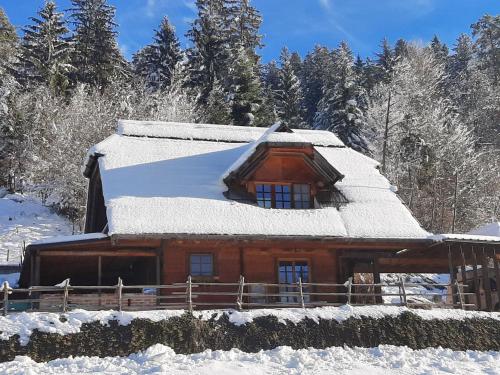 Eco House Mozirje semasa musim sejuk