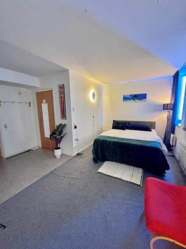 Postel nebo postele na pokoji v ubytování Nice guest apartment within walking distance to Kalmar central station