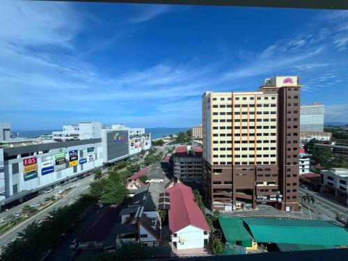 Udsigt til Kuala Terengganu eller udsigt til byen taget fra lejligheden
