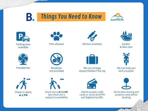a set of icons of things you need to know at Cloud Hills Glamping by Bukit Vista in Kintamani