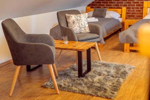 Posezení v ubytování Apartmány Lenkoska