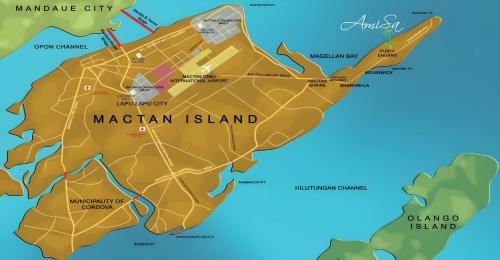 a map of macau island showing its location at Amisa Private Residences Tower C in Punta Engaño