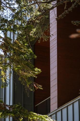 a building with a window on the side of it at Swissotel Uludag Bursa in Bursa