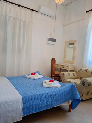 Postel nebo postele na pokoji v ubytování Gaios Rest Apartment Comfort Location Paxos Hospitality