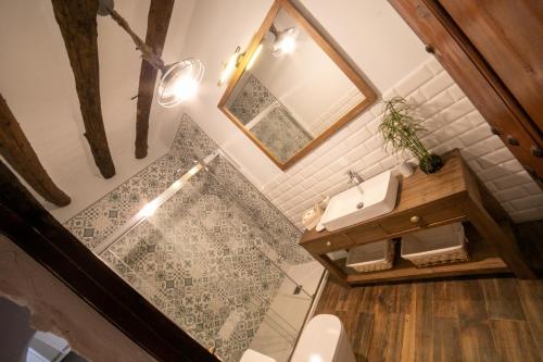 Et badeværelse på Villasecre Casa Rural