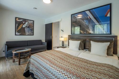 Posteľ alebo postele v izbe v ubytovaní Hotel Svanen Billund