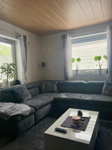 Posezení v ubytování Ferienhaus An der Quell
