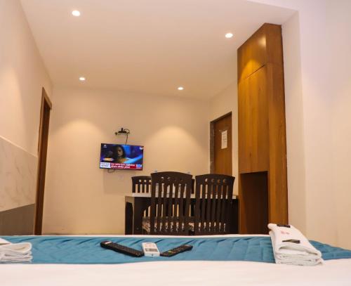 Postel nebo postele na pokoji v ubytování Hotel Ruby