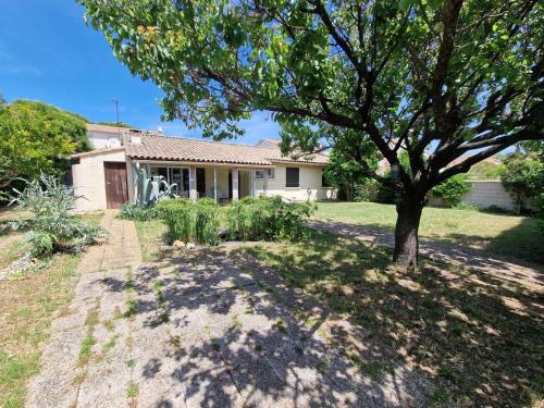 a house with a tree in front of it at Spacious and modern home 8 guests à Juvignac in Juvignac