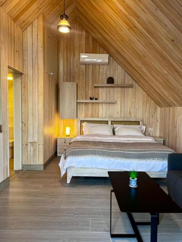 Llit o llits en una habitació de Vista Valle