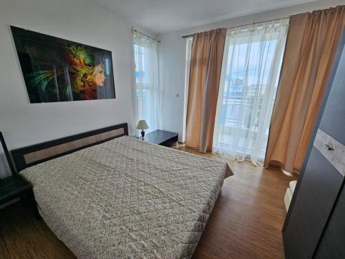 Postel nebo postele na pokoji v ubytování Odisei Large Studio