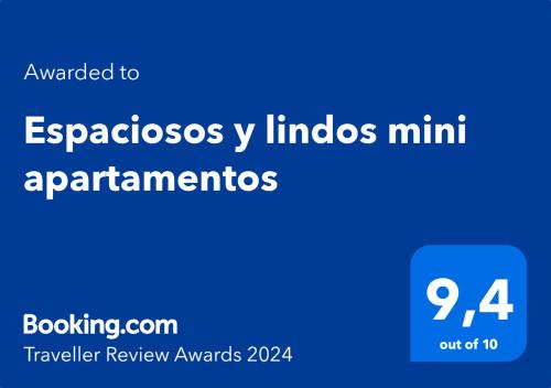 a blue text box with the wordsyssos y hindos miniarragements at Alojamiento San Francisco - Apartamentos y habitaciones in Lima