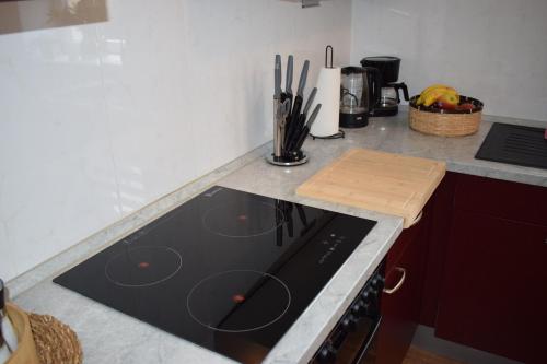 Dapur atau dapur kecil di Ferienwohnung Jacobi
