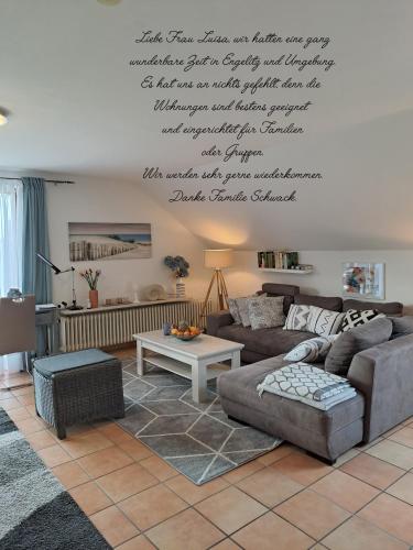 Χώρος καθιστικού στο Sonniges Familien-Nest im Allgäu