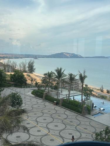 a view of the ocean from a resort at Mandala Muine M2012A in Phan Thiet